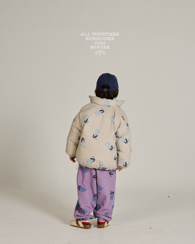 〚予約〛Flower down jacket <kids><Jr><mom>