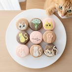 ネコ好きにはたまらない！メッセージ入り９個セット