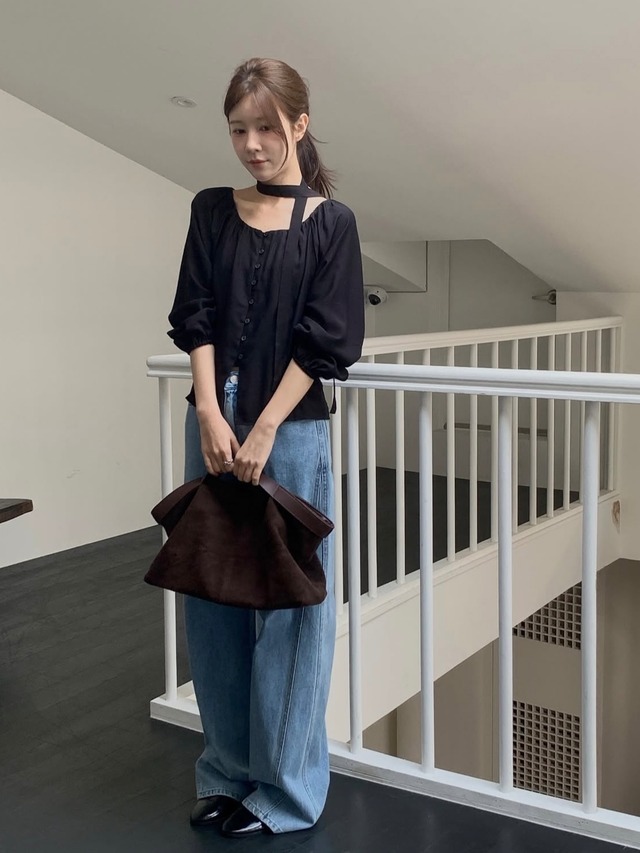(予約) miel / Mute wool blouse 4color