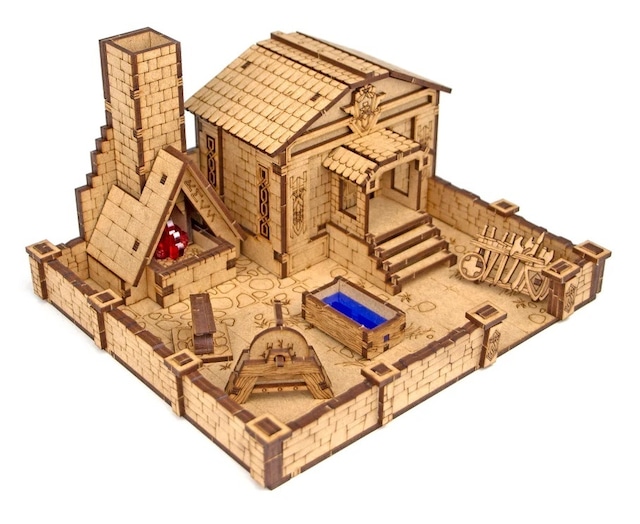 ウクライナダンジョン Dwarven Forge  グリッドレス（Deep Dark Dungeons Terrain）