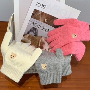 【GLOVES】韓国風クマロゴウールの手袋 全7色