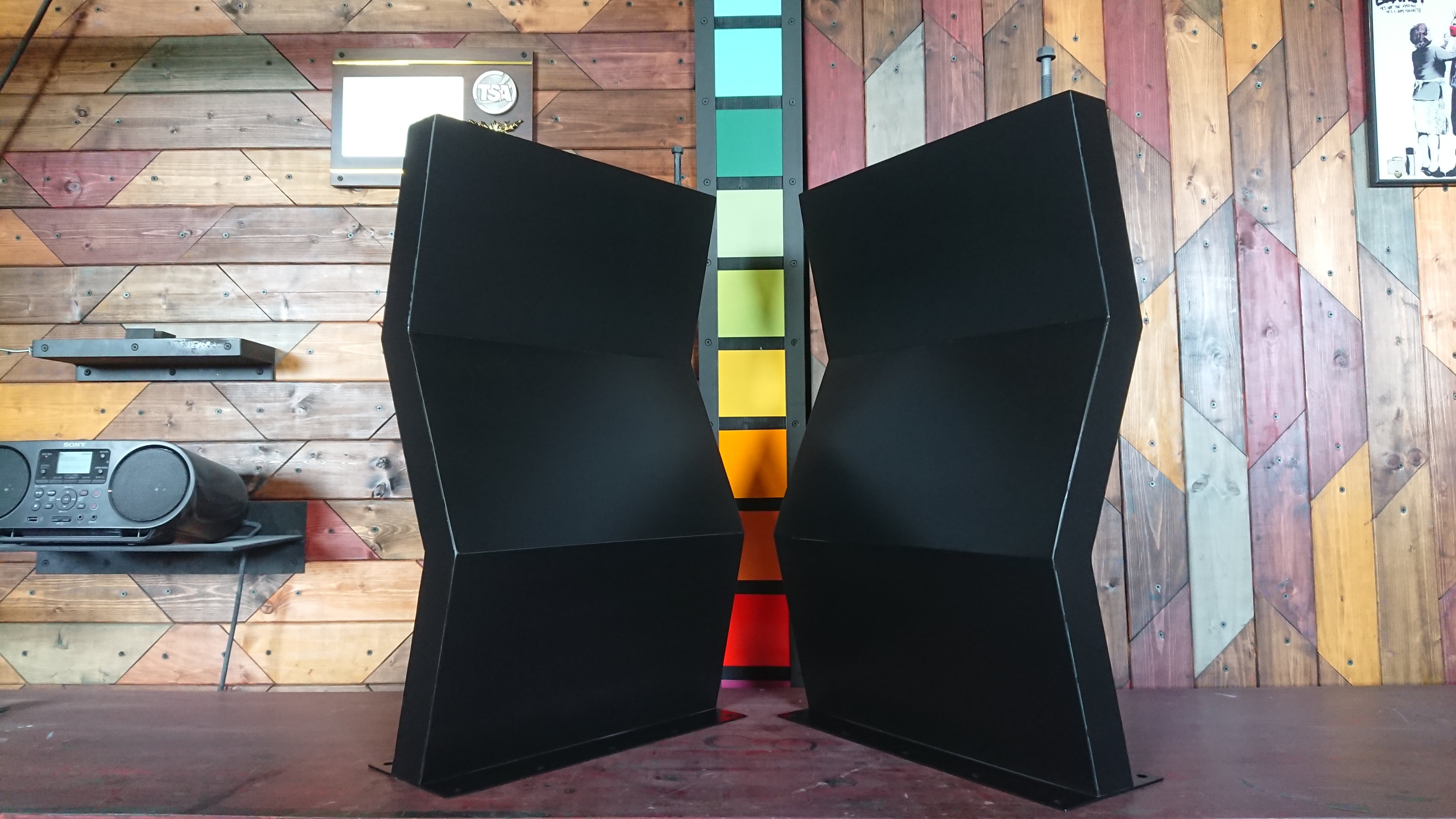 インテリア/家具 マットグレーでアイアンな極太鉄脚♪ 50×400×650mm ZZ