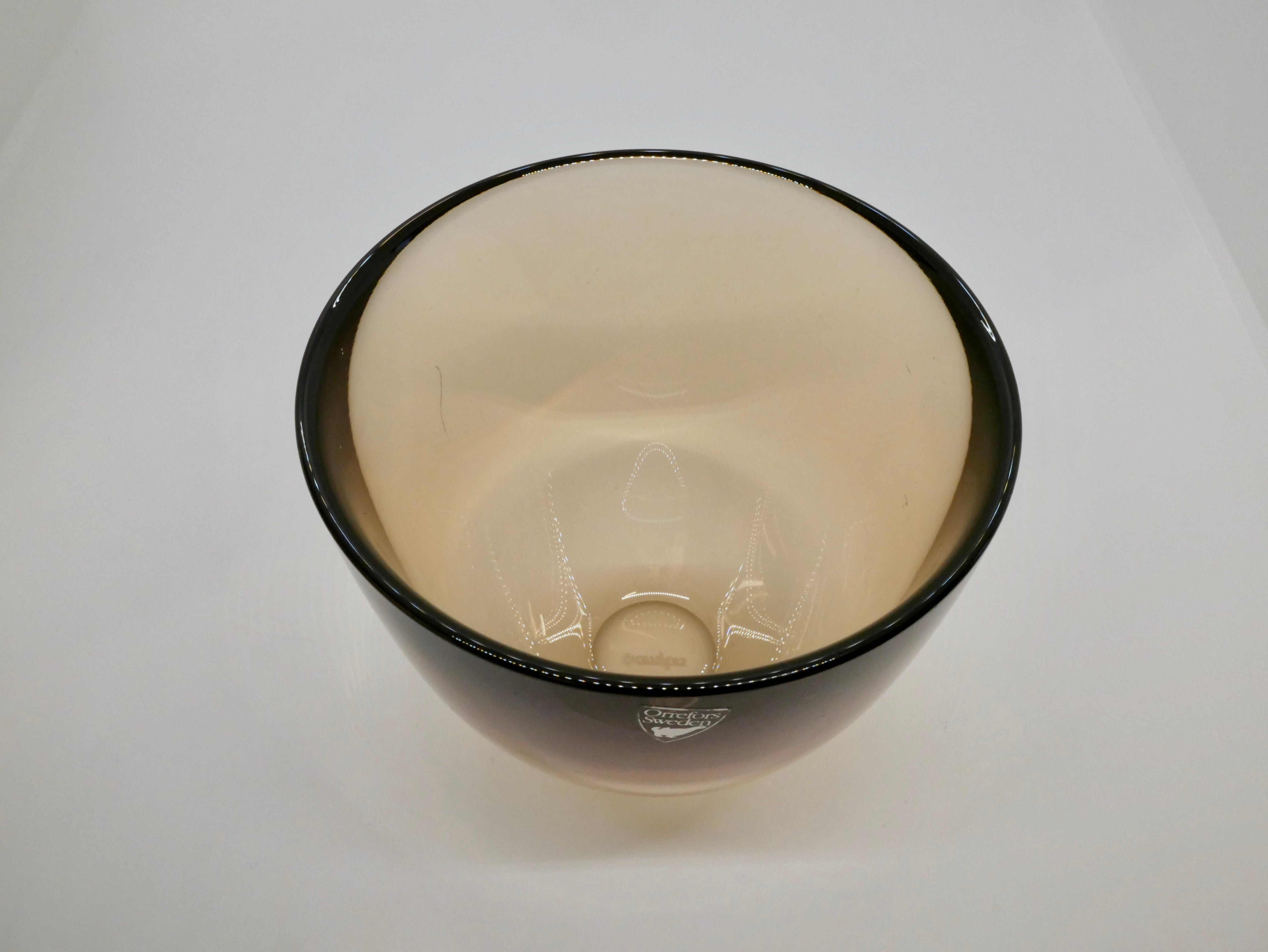 Orrefors(オレフォス) ・Pastillo(パスティロ) ブラウンのボウル