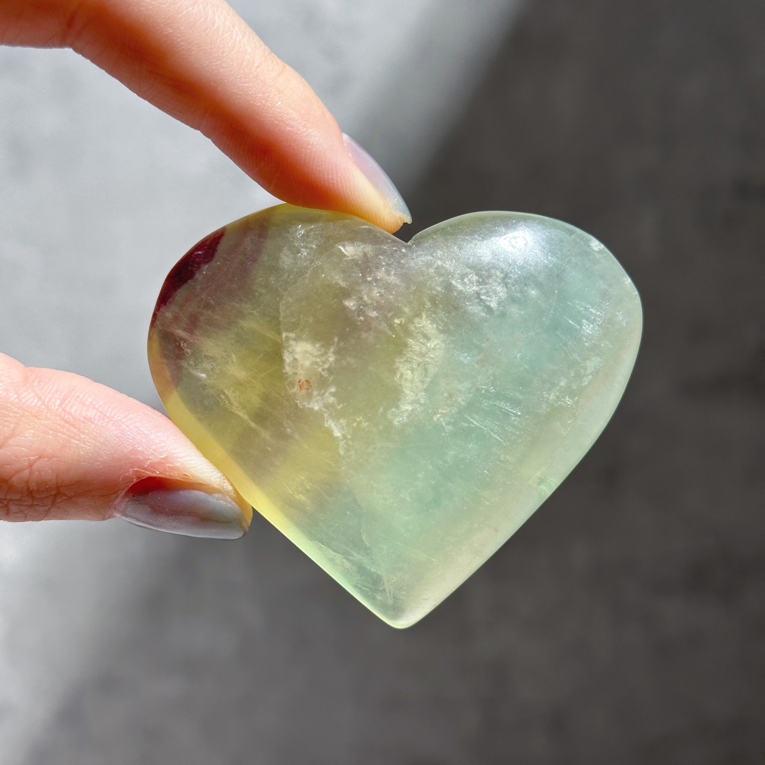 レインボーフローライト ハート12◇ Rainbow Fluorite ◇天然石・鉱物・パワーストーン