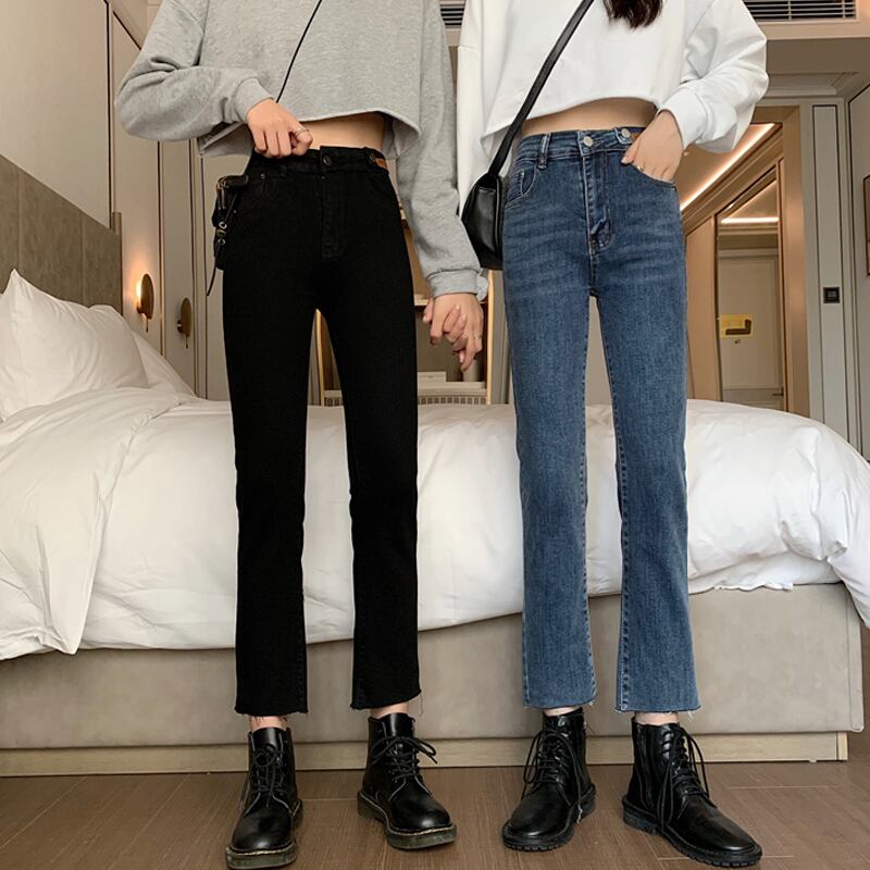 スタイルハイウェストウェストジーンズ スプリング薄手パンツ 春物 スーパーモール12347973751