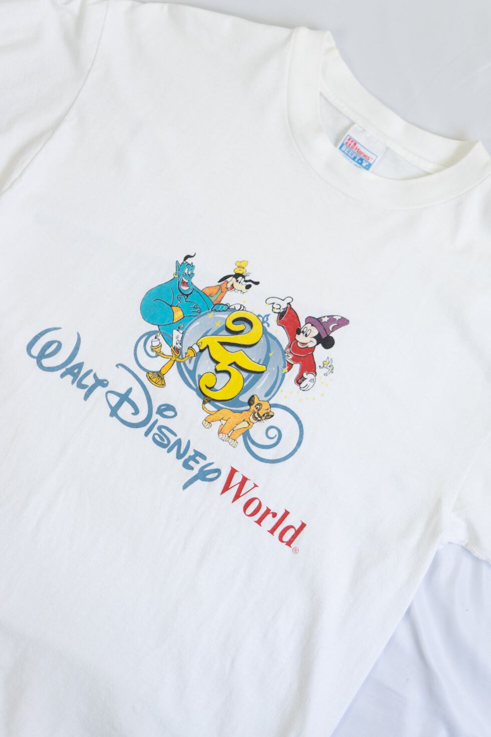 【Disney】US Disney Parks ディズニーピンズ 25周年 Tシャツ MADE IN USA】90's Walt Disney World 25th anniversary Print