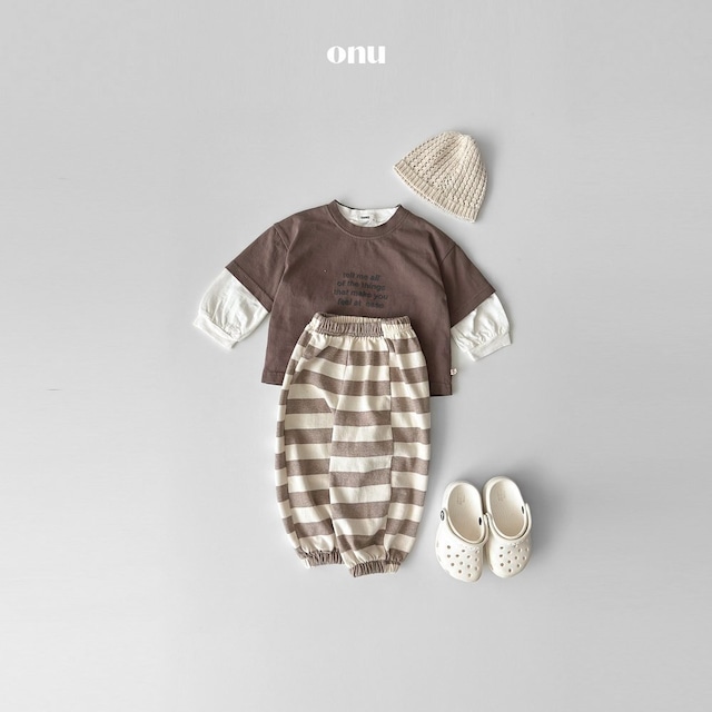 《即納》送料無料 【ONU】onu lettering short sleeve tee