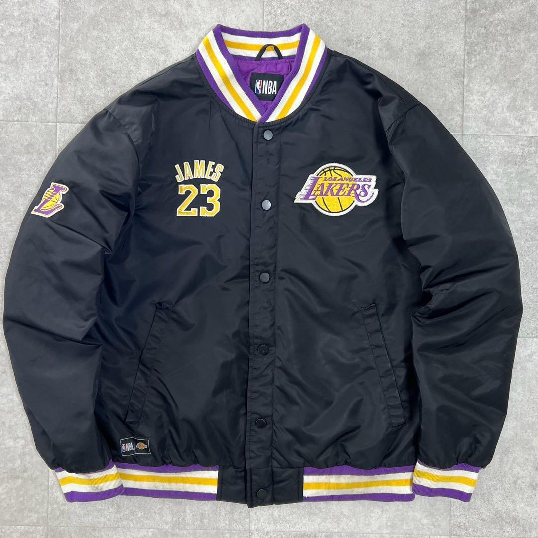 NBA レイカーズ スタジャン ブルゾン レブロンジェームズ ビンテージ M