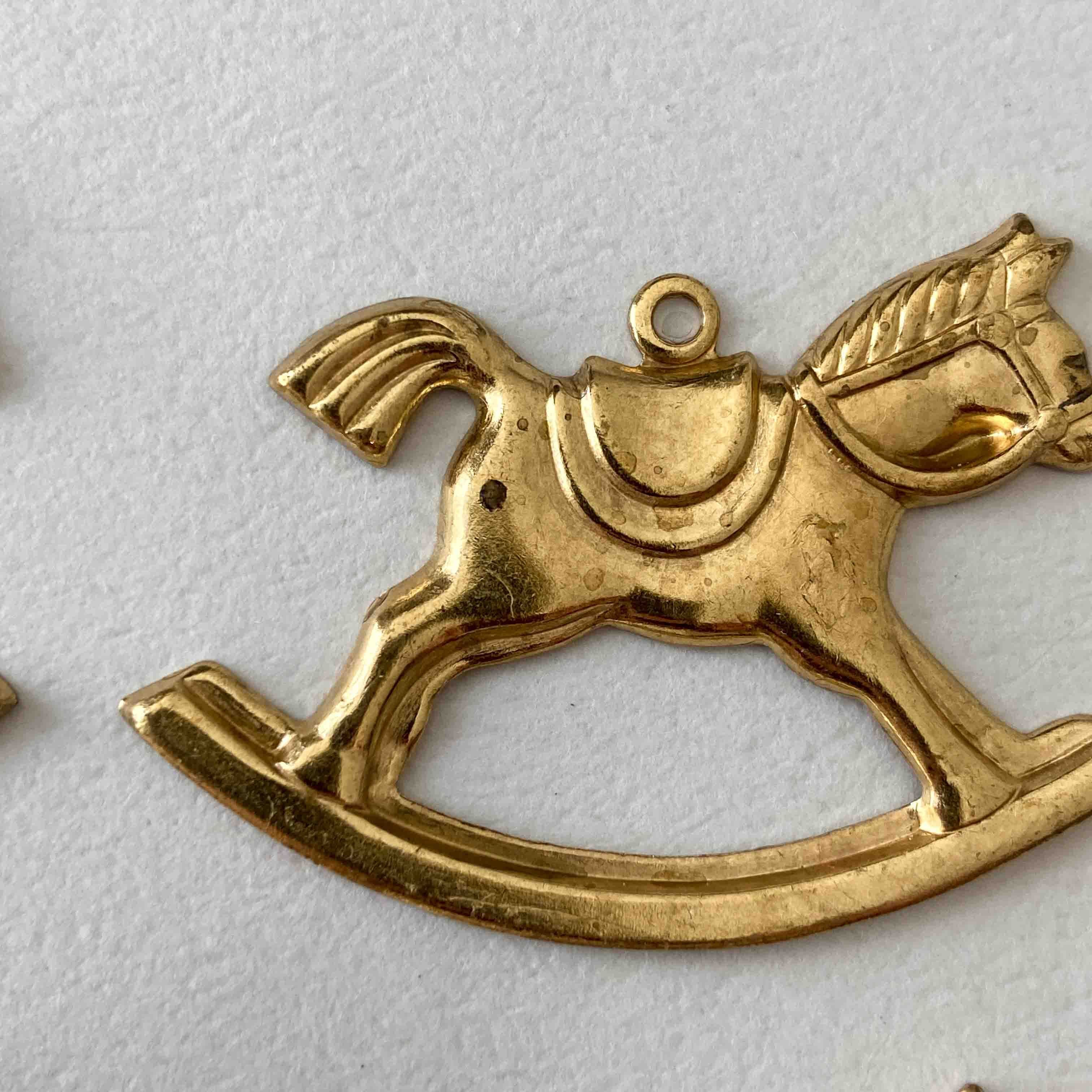 再入荷〉USA真鍮 大きな木馬チャーム（46mm） | Dua-アクセサリー