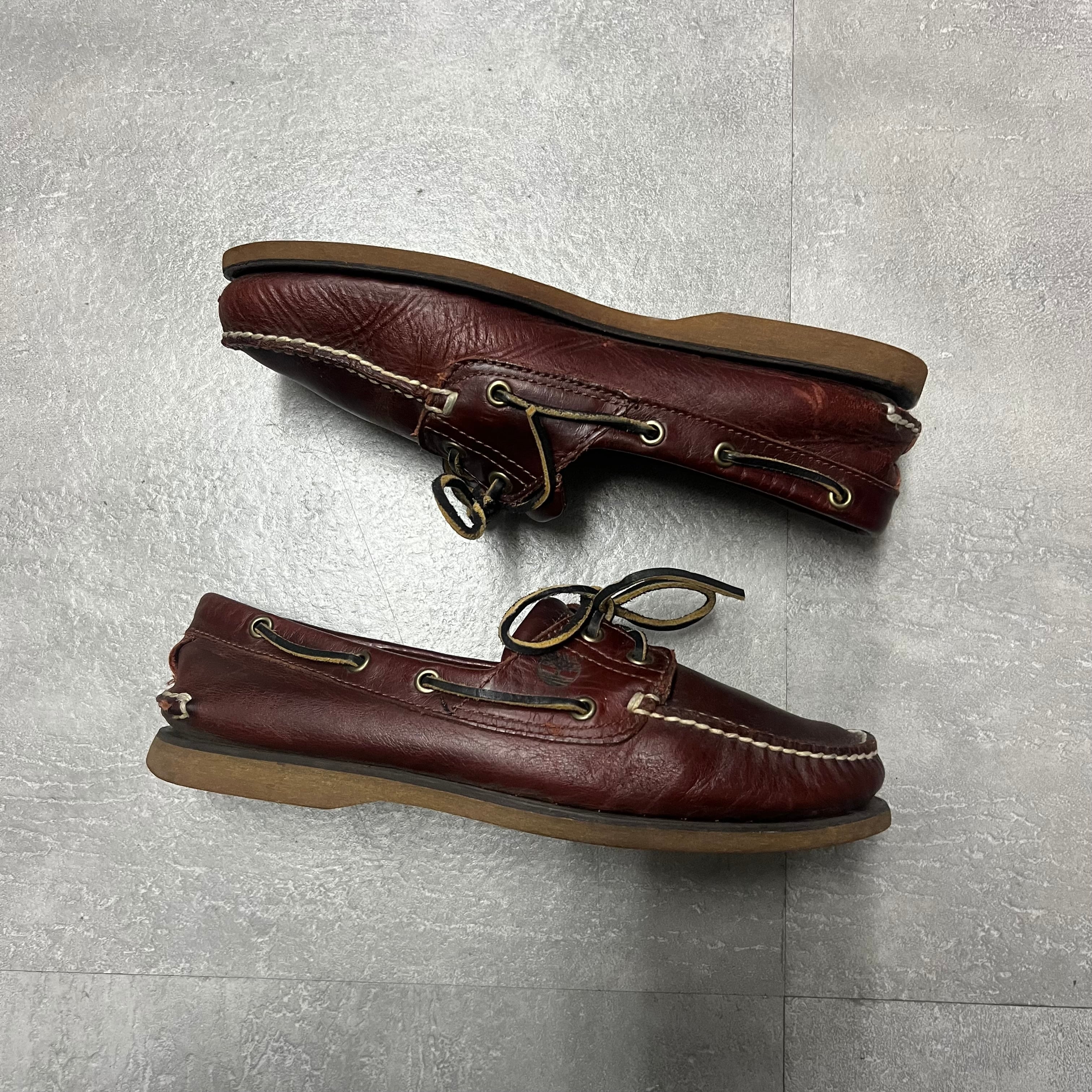 新品未使用　Timberland ブラウン レザー ローファー　26.5サイズ Timberlandティンバーランドレザーローファー革靴27cm茶色ブラウン