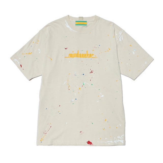 【mind seeker】HAND PAINT LOGO TEE（NATURAL）