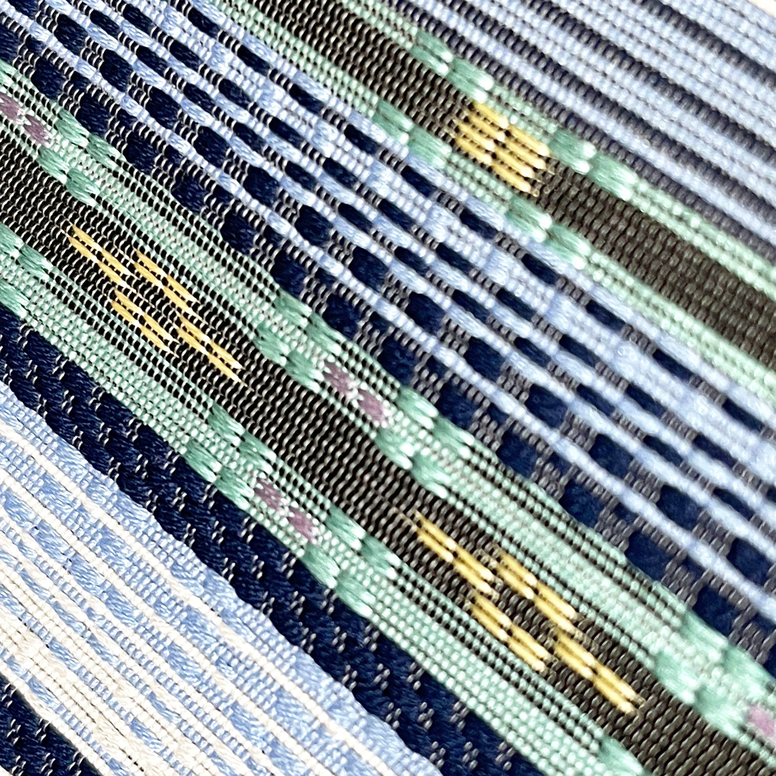 新品　西陣織九寸名古屋帯　花織調【綿芯御仕立付】② 新品 西陣織九寸名古屋帯 花織調【綿芯御仕立付】② ○【ふくい】