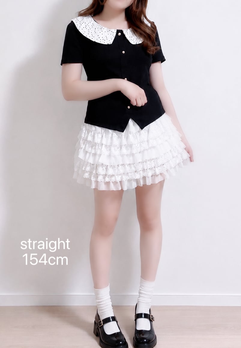 lace tiered mini skirt | Désir et Raison