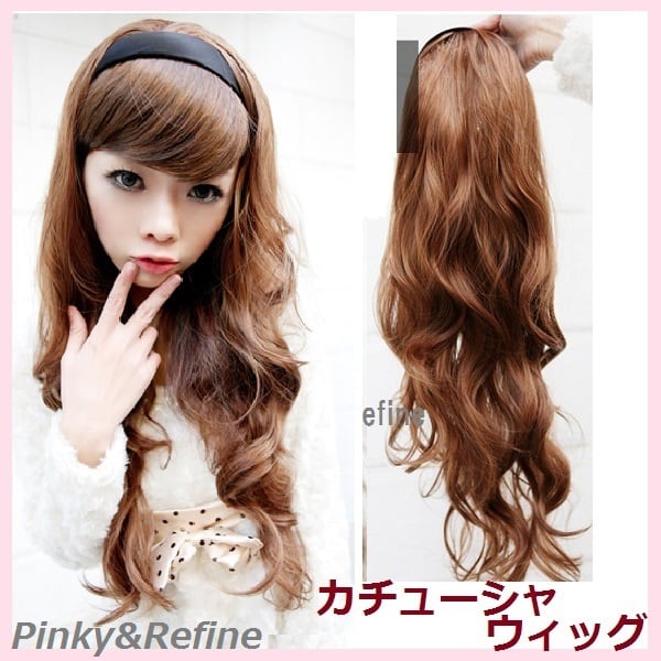 カモメ 前髪ウィッグ ナチュラルブラック