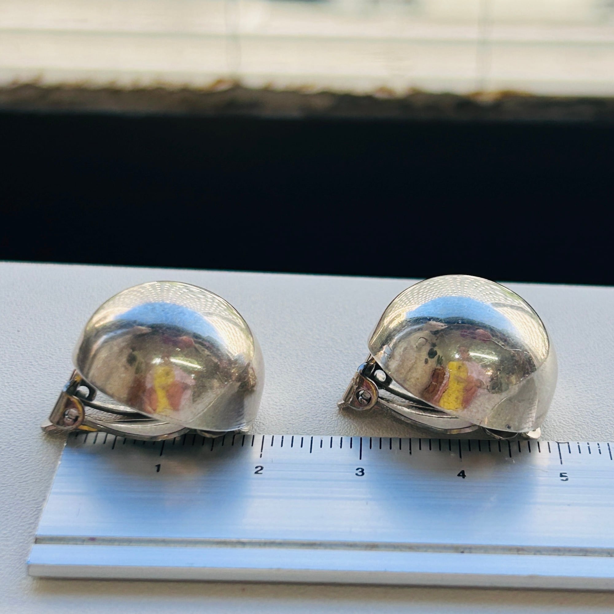 Mexico シルバー925 直径1.9cm ドームイヤリング | Milo Antiques