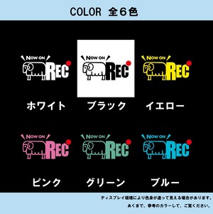 ひつじ　オリジナル　カメラ　ドラレコ　ドライブレコーダー　ステッカー　カッティングシートひつじ　REC　撮影中　搭載車　車載カメラ　あおり運転防止　防犯　かわいい　シンプル　防水　耐水