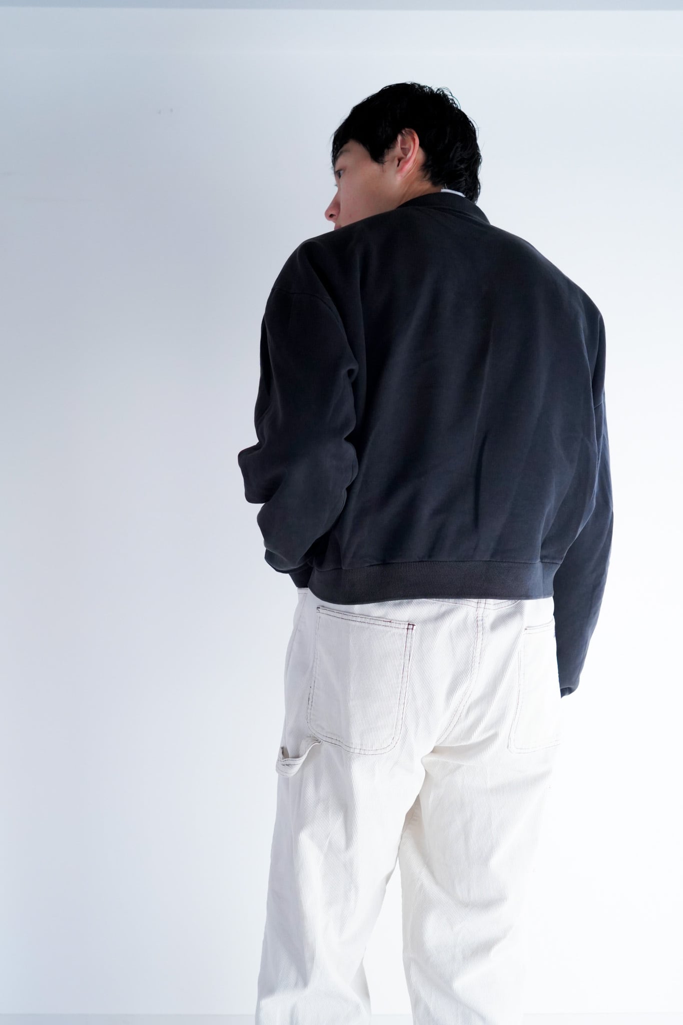 【1990s】"Addax seven one"White Corduroy Painter Trousers / 5-415