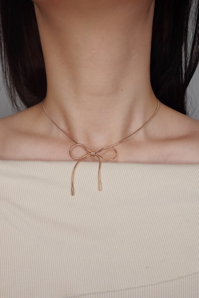 5/25(土)発売 ribbon chain necklace