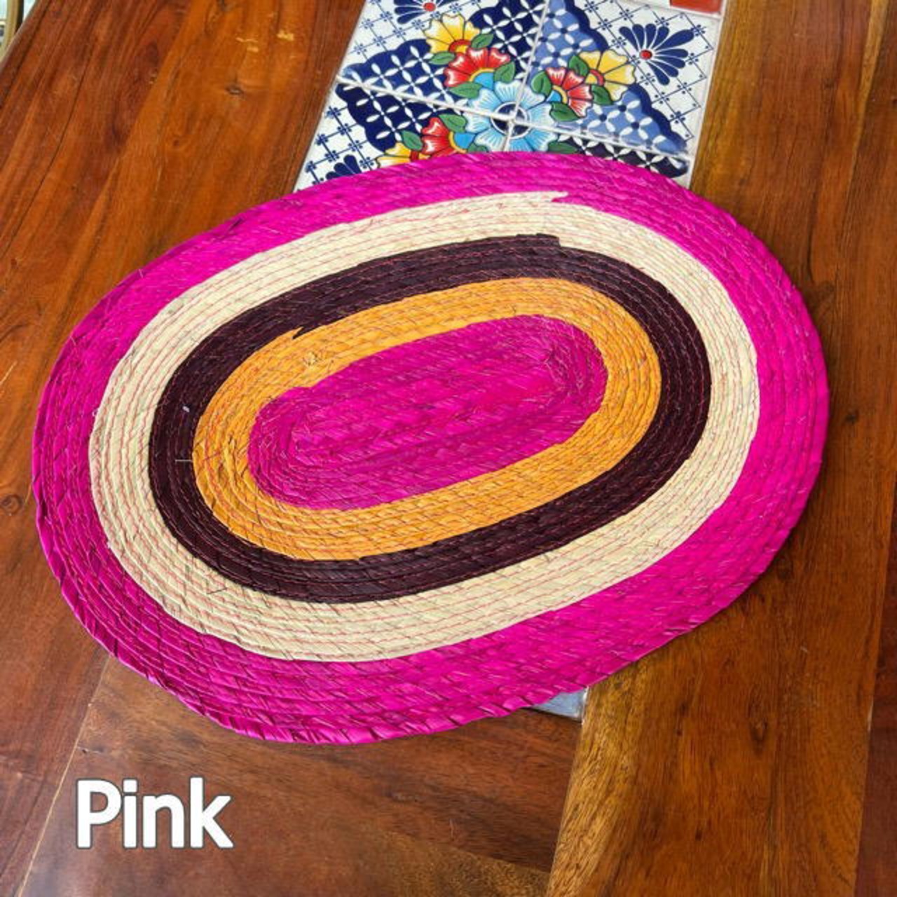 Mexico Palma Placemat　2Color 　メキシコパルマランチョンマット　Pink Blue　ピンク　ブルー　ランチョンマット　ランチマット　lunch