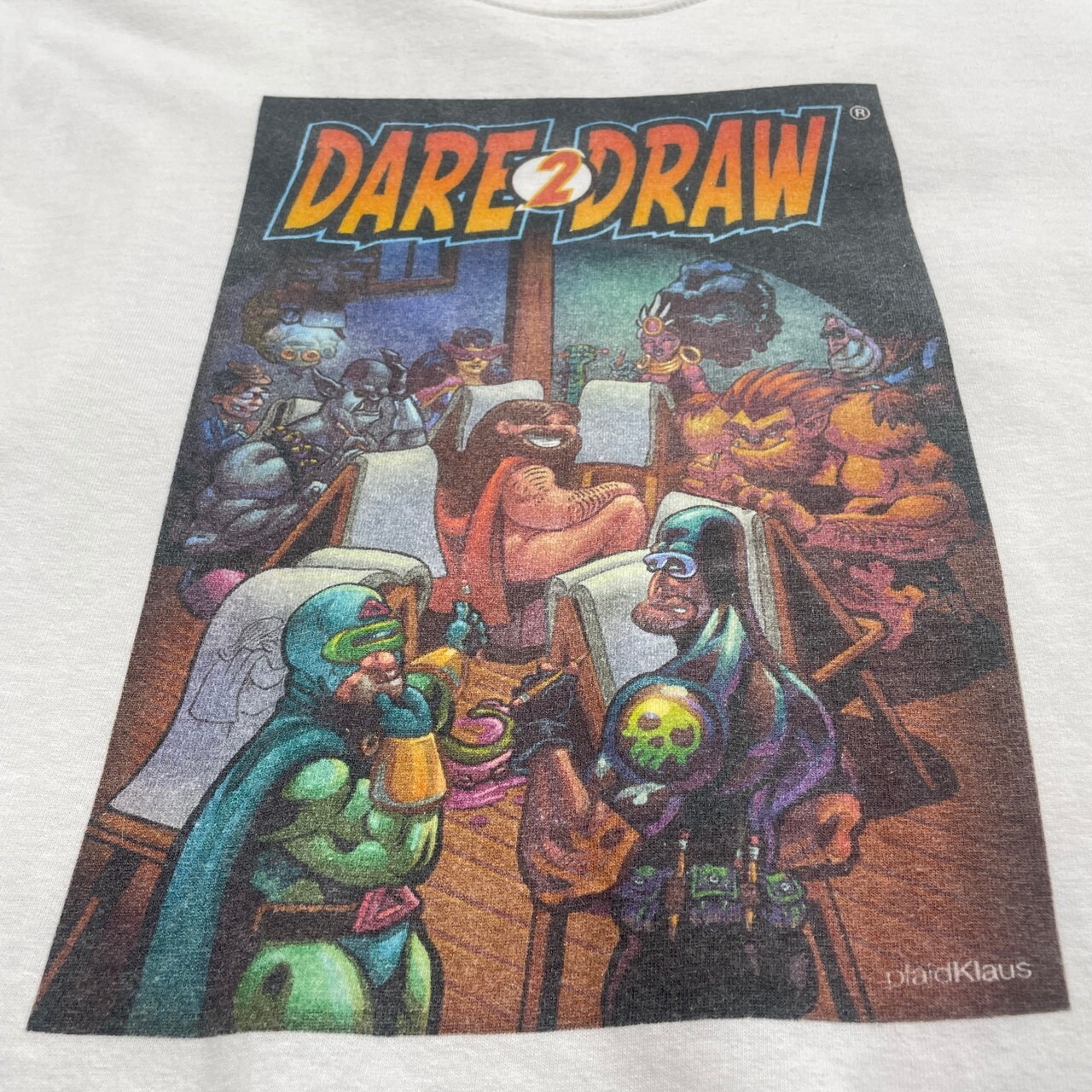 00年代 DARE DRAW 2 アドバタイジング プリントTシャツ コミックス 