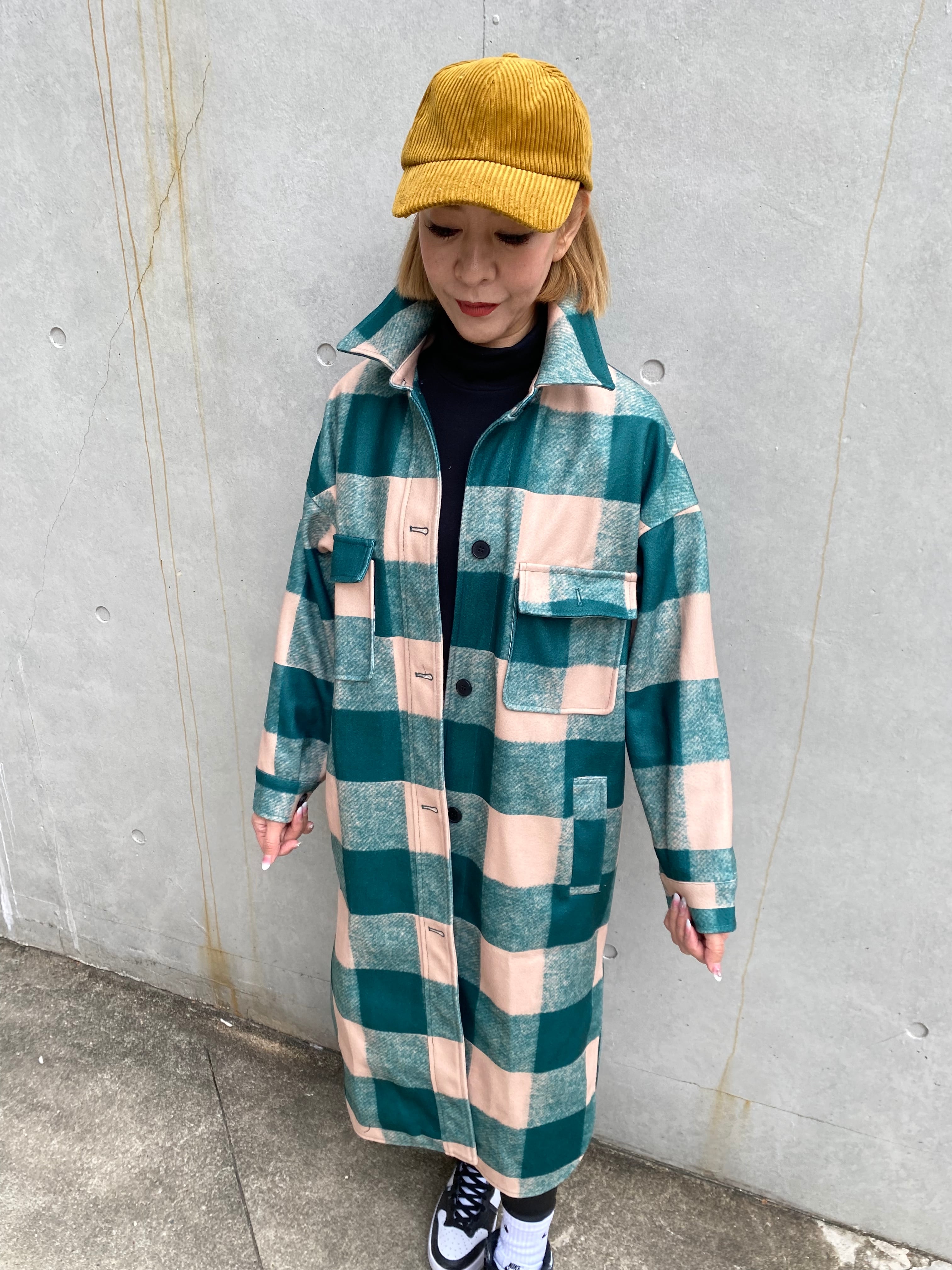 ギンガムチェックアウター (グリーン) 15300円→7650円 | セレクト