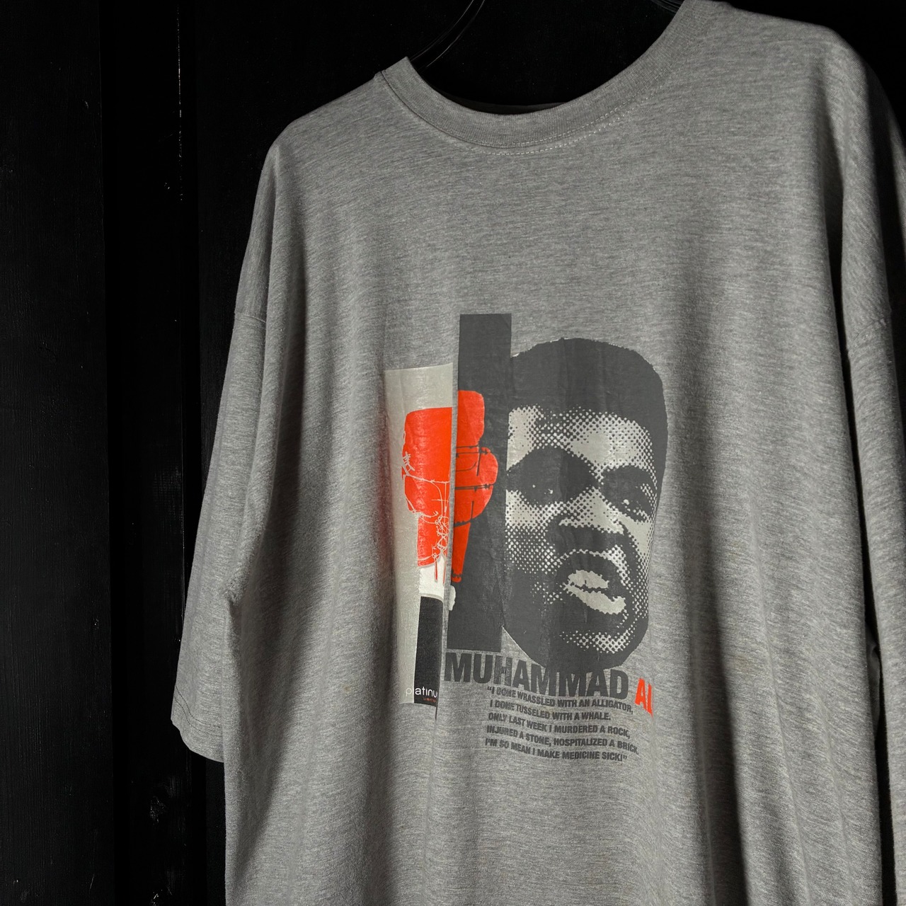 FUBU MUHAMMAD ALI Tee グレー　フブ　モハメドアリTシャツ　グレー
