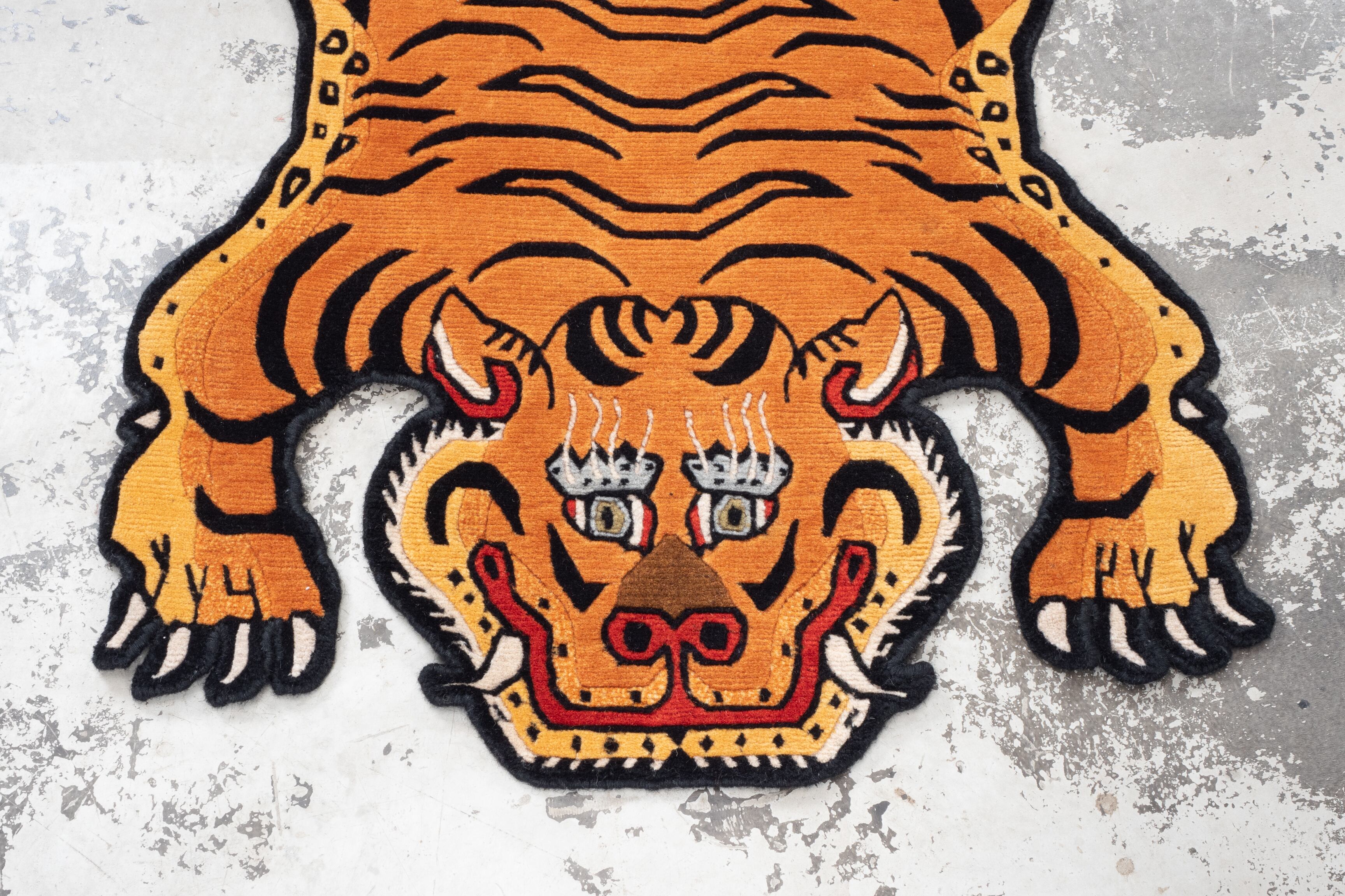 Tibetan Tiger Rug 《Sサイズ•プレミアムウール477》チベタンタイガー