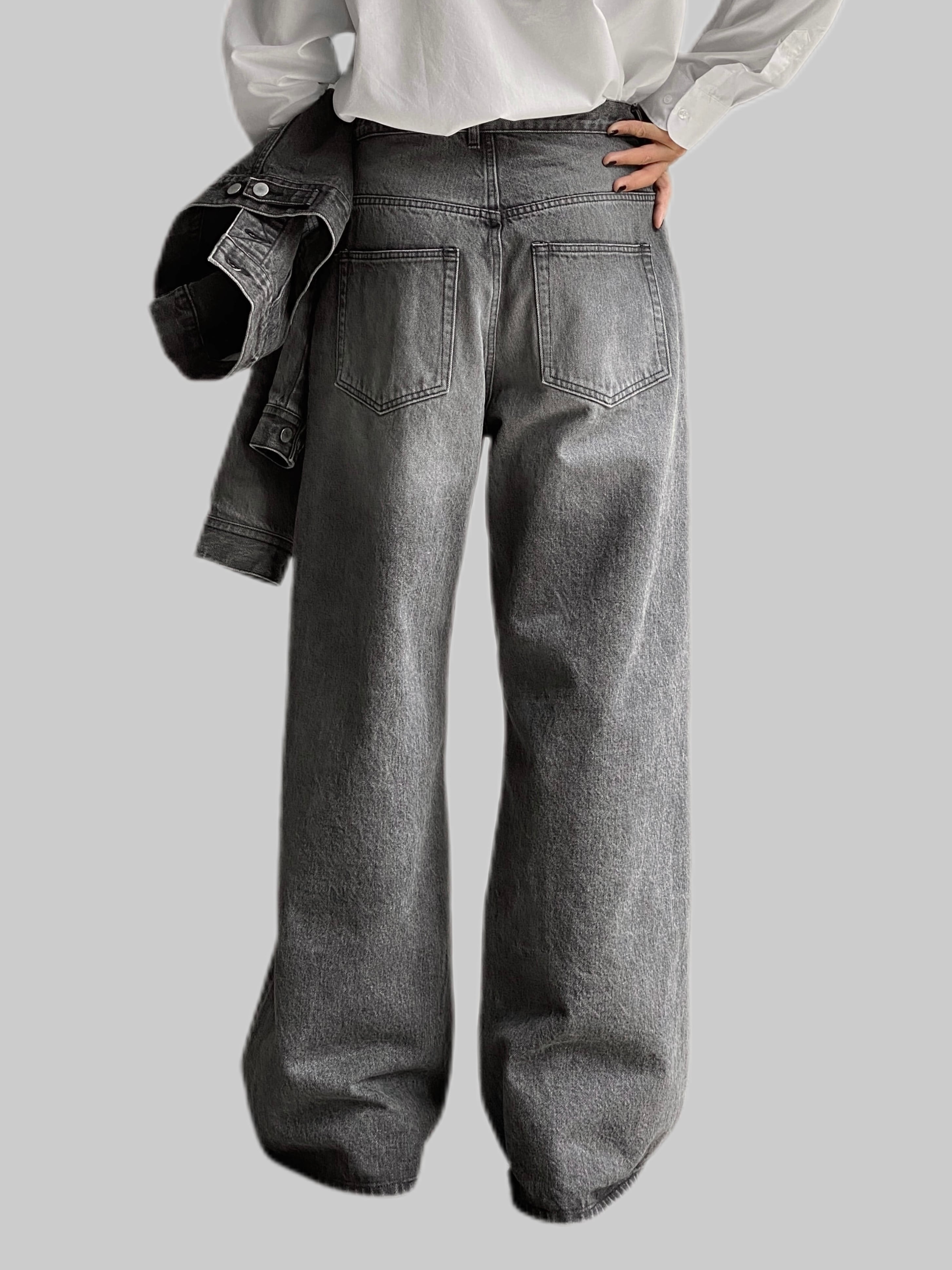 GEN IZAWA / Super buggy denim pants (black-wash) | TUNAGI JAPAN