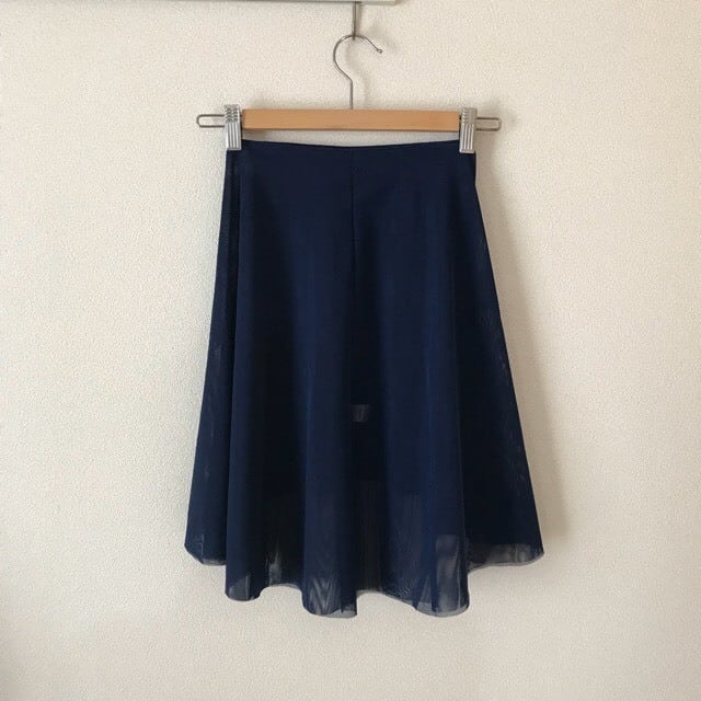 stina ネイビー シフォン バレエスカート フリーサイズ stina スティナ