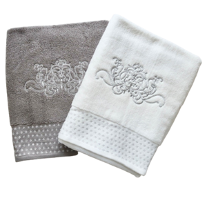 【Mathilde M.】 Lame dot design towel / ラメドットデザインタオル