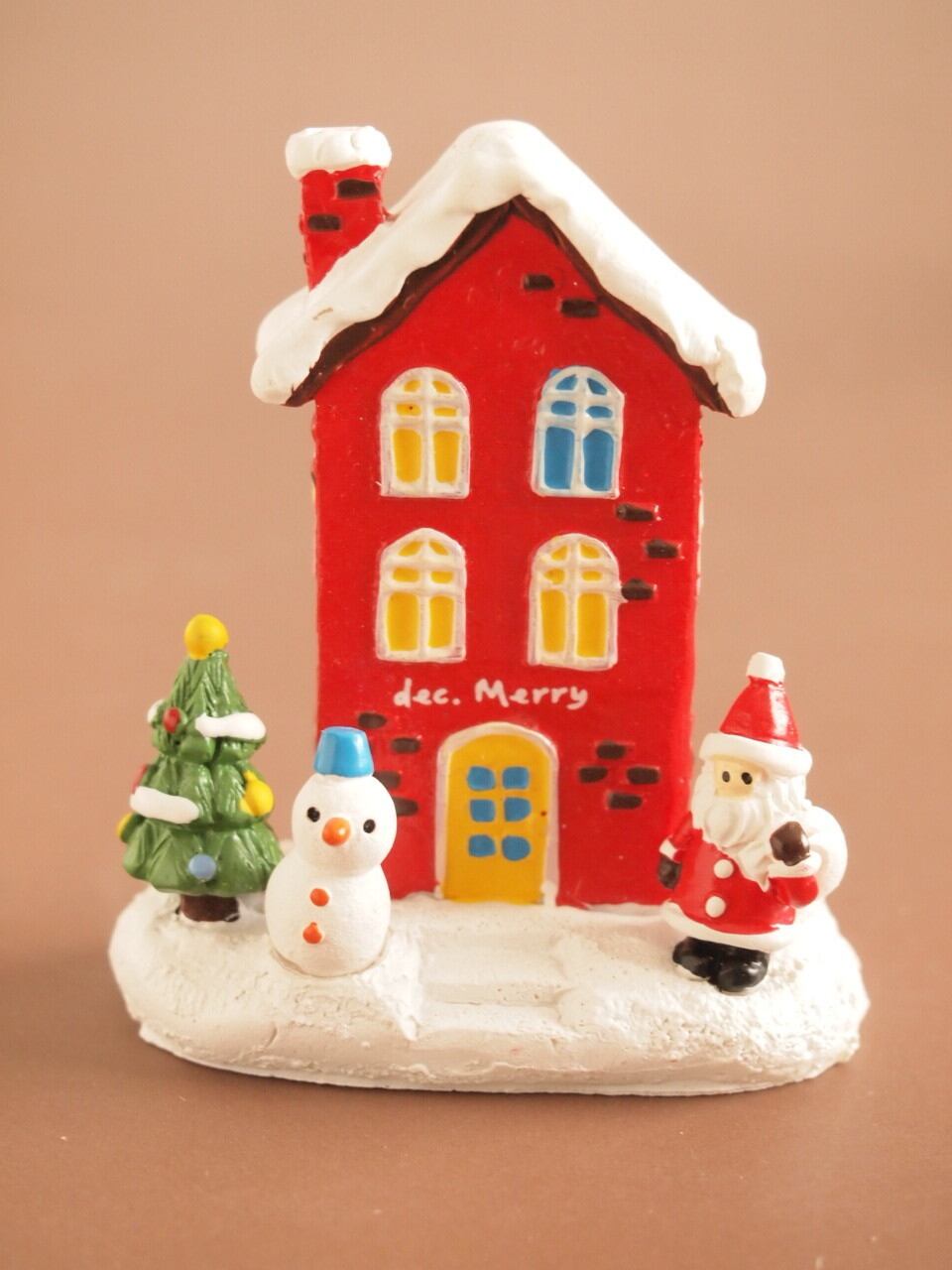 クリスマス雑貨 ミニチュアハウス ギフトレッドハウス | 雑貨屋カンフィ