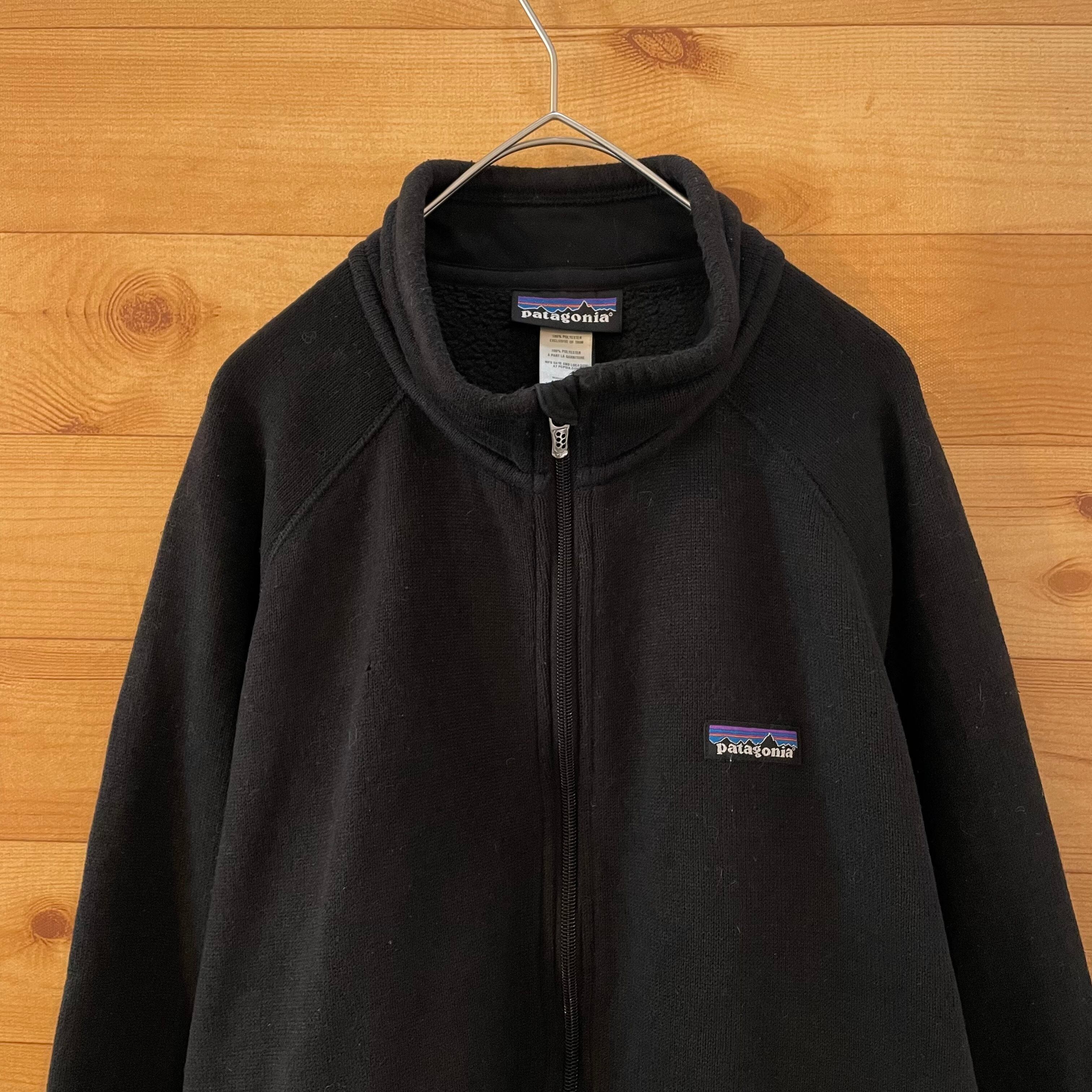 patagonia パタゴニア ワンポイント フリースベスト ライトブラック L