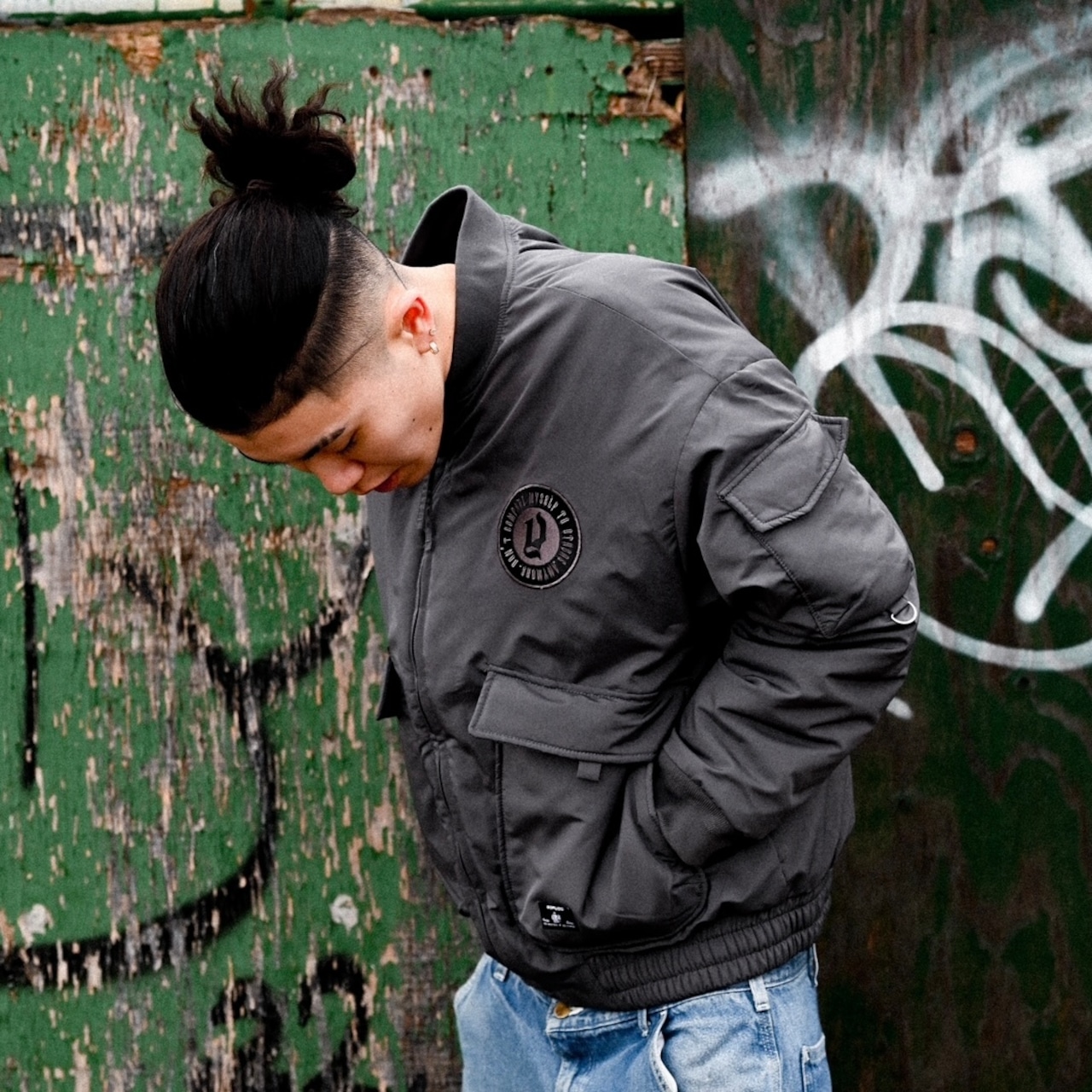 YORU CLUB FLIGHT JACKET【Gray】