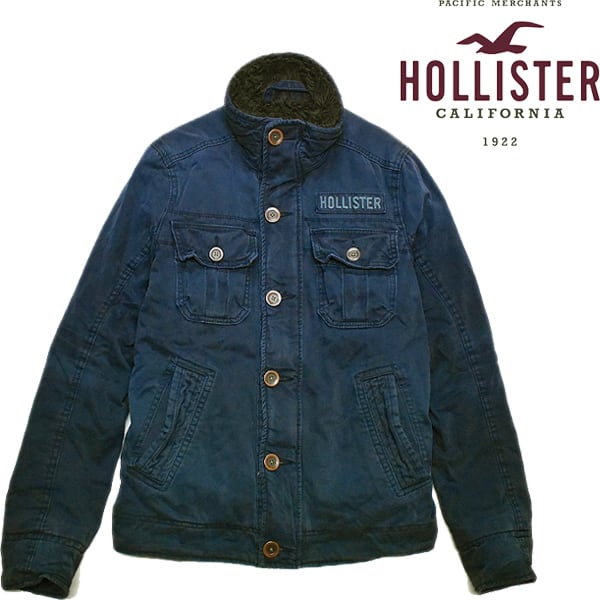 ホリスターHOLLISTERチェック柄ボアシャツジャケットメンズS一点のみ