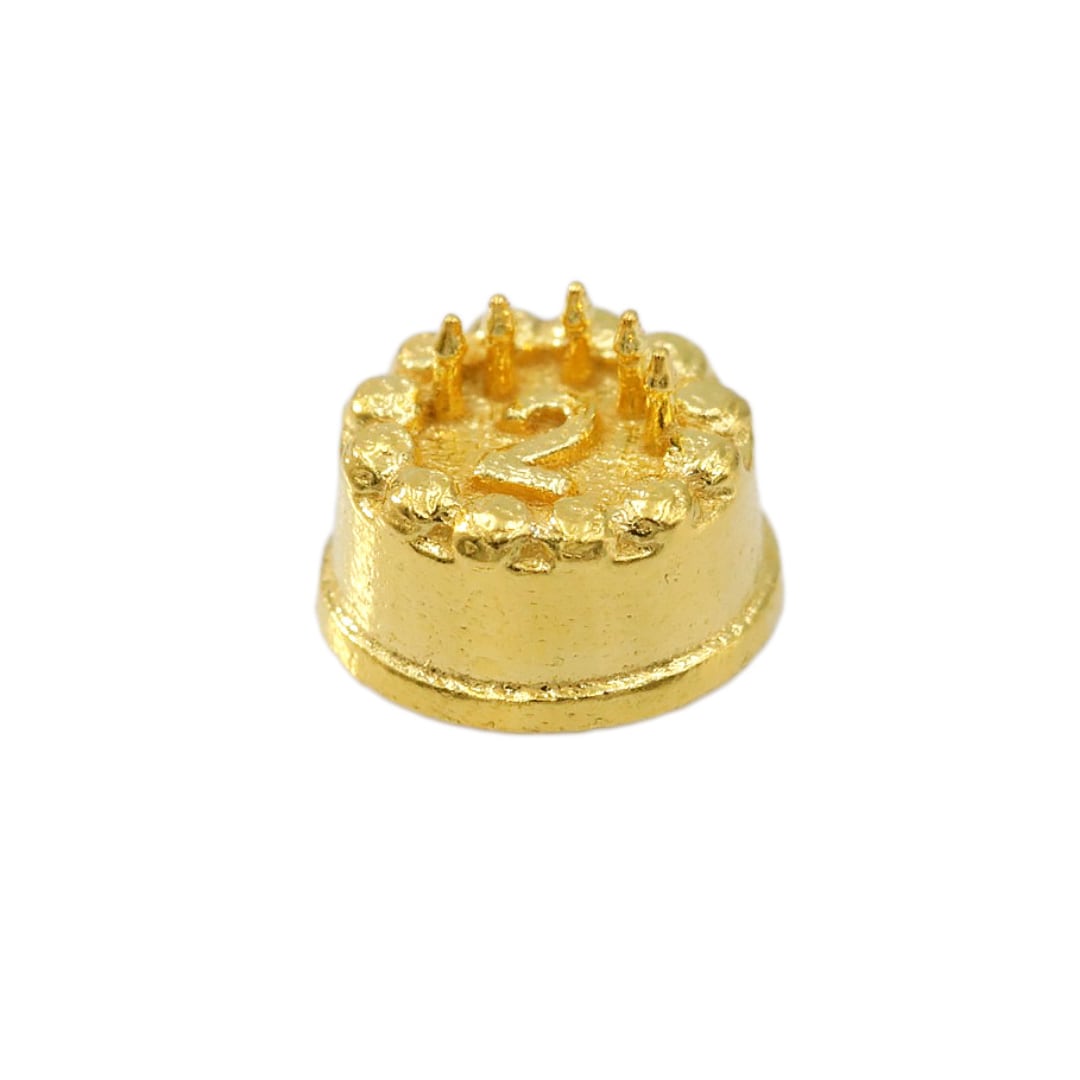 【超早割価格は1月末まで】純金ギフト 約1g バースデーケーキ ② 指先サイズの芸術品 JUNGOLD