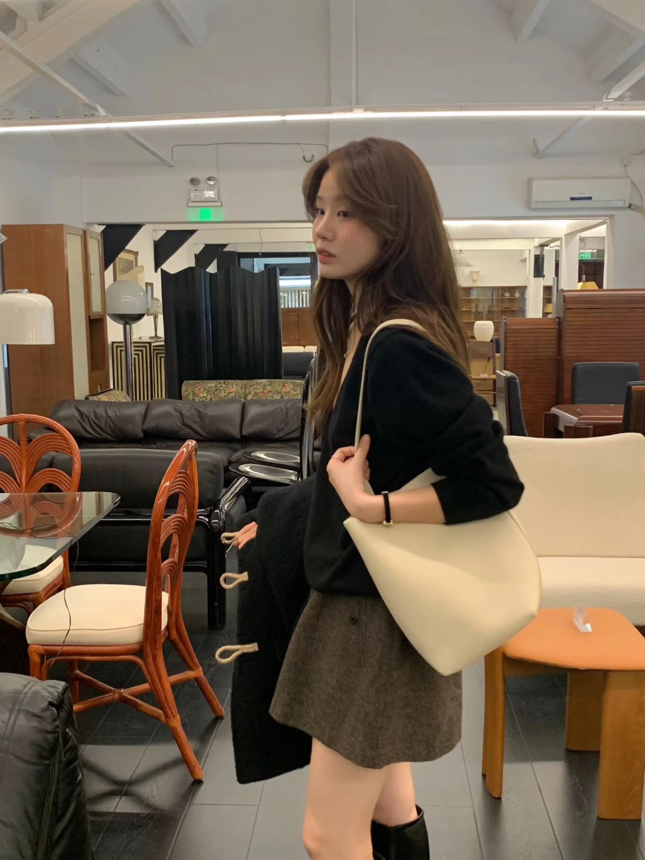 (予約) ounce / Check hole banding short pants 1color