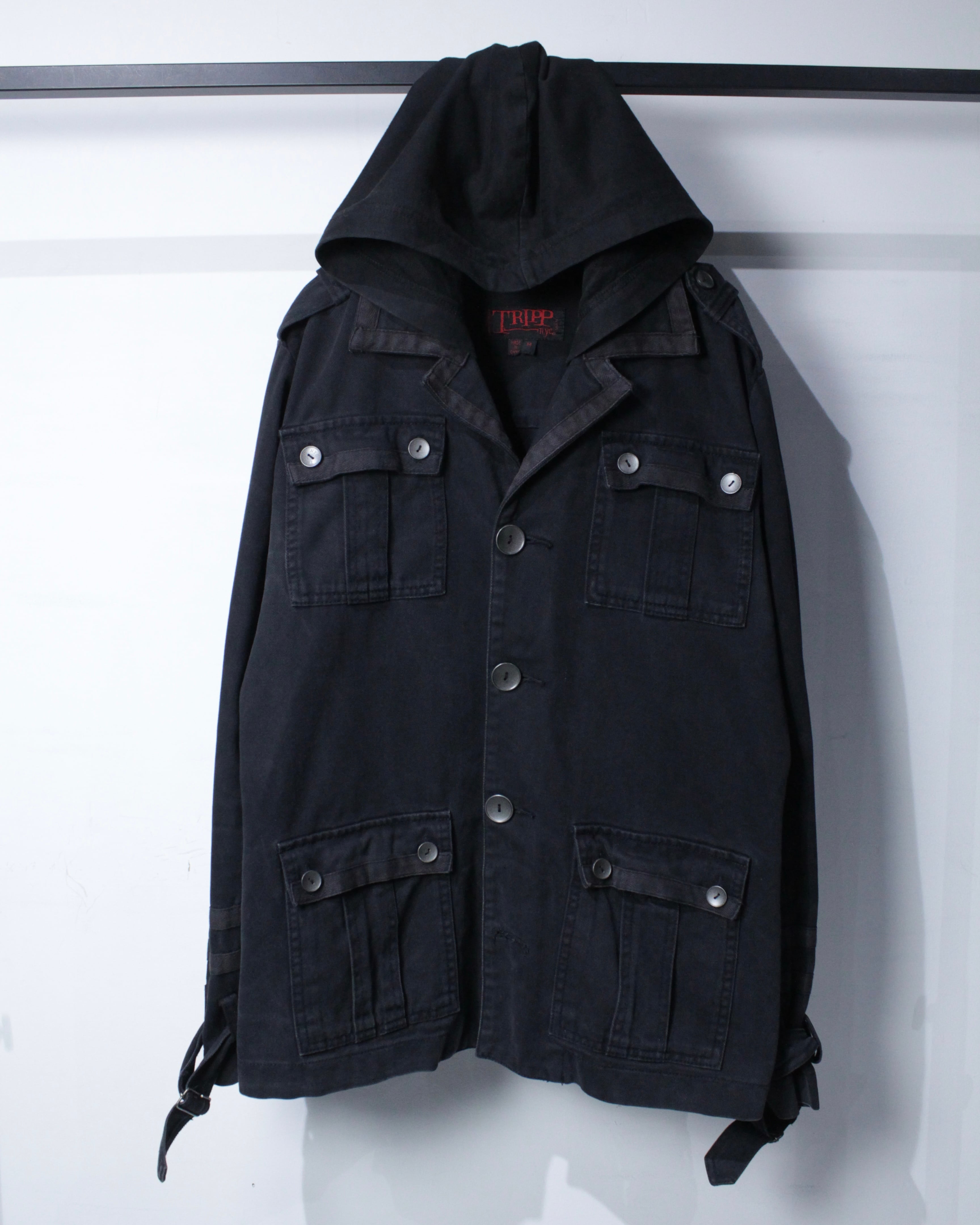 Caka BLACK】 “TRIPP NYC” Hood Detachable Vintage Jacket | Caka
