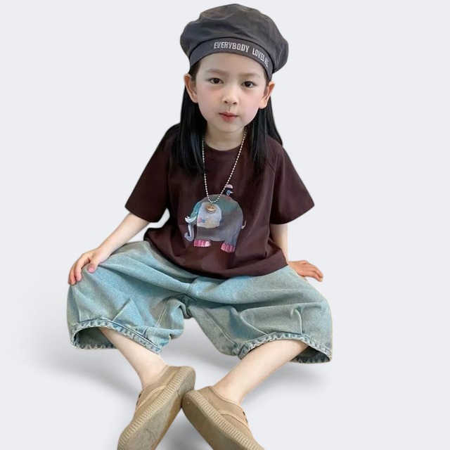 elephant no graphic T