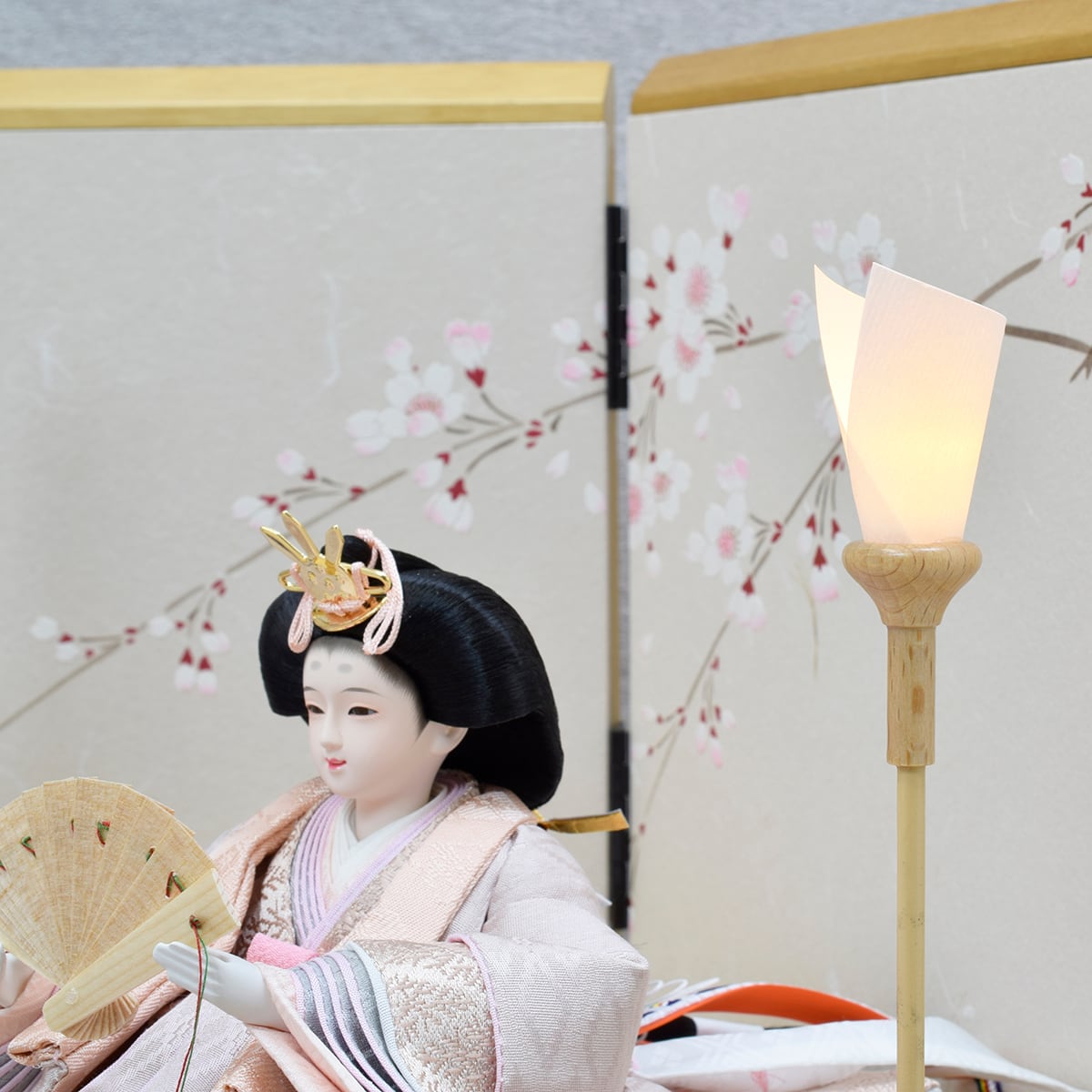 雛人形 親王飾り【平安奏桜】収納上手｜おしゃれ｜モダン｜かわいい