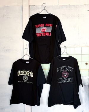 【redad UNISEX】patch work college wide t-sh