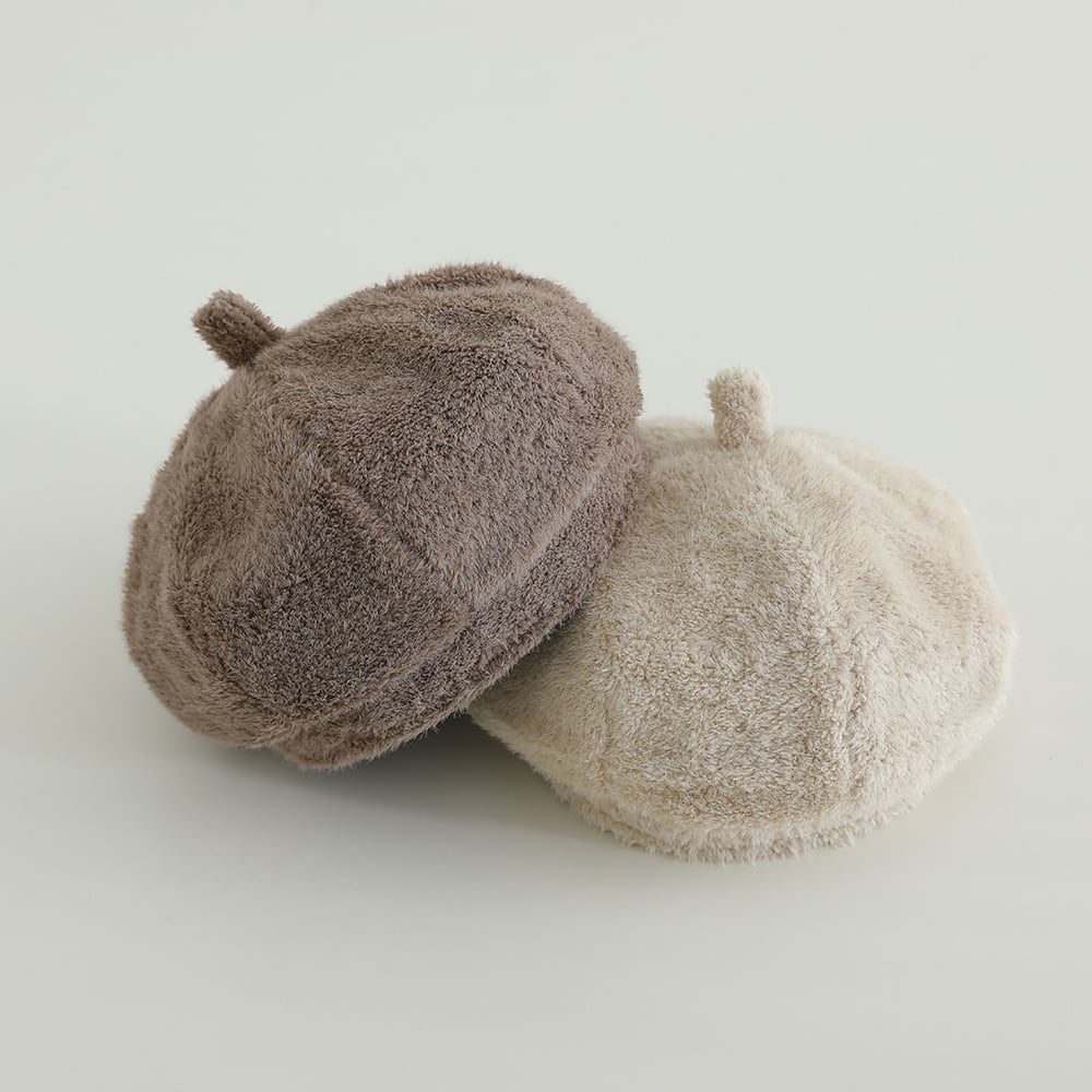 もこもこベレー帽