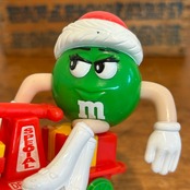 M&M's クリスマス・トレイン・トッパー サーカストレイン 列車 機関車 グリーン ミールトイ エムアンドエムズ MU-288