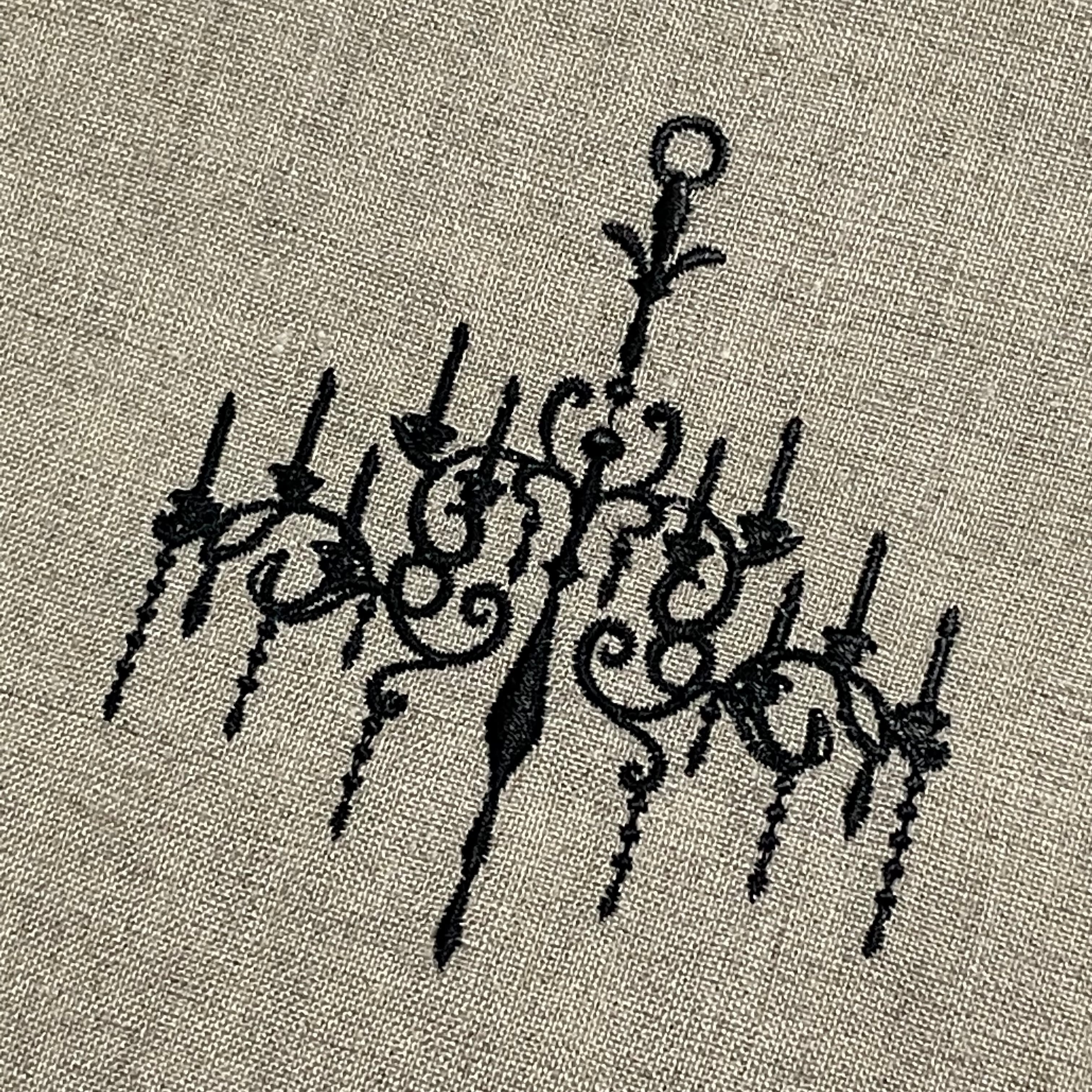 ジャンクジャーナル素材☆錆染め細めケミカルレース