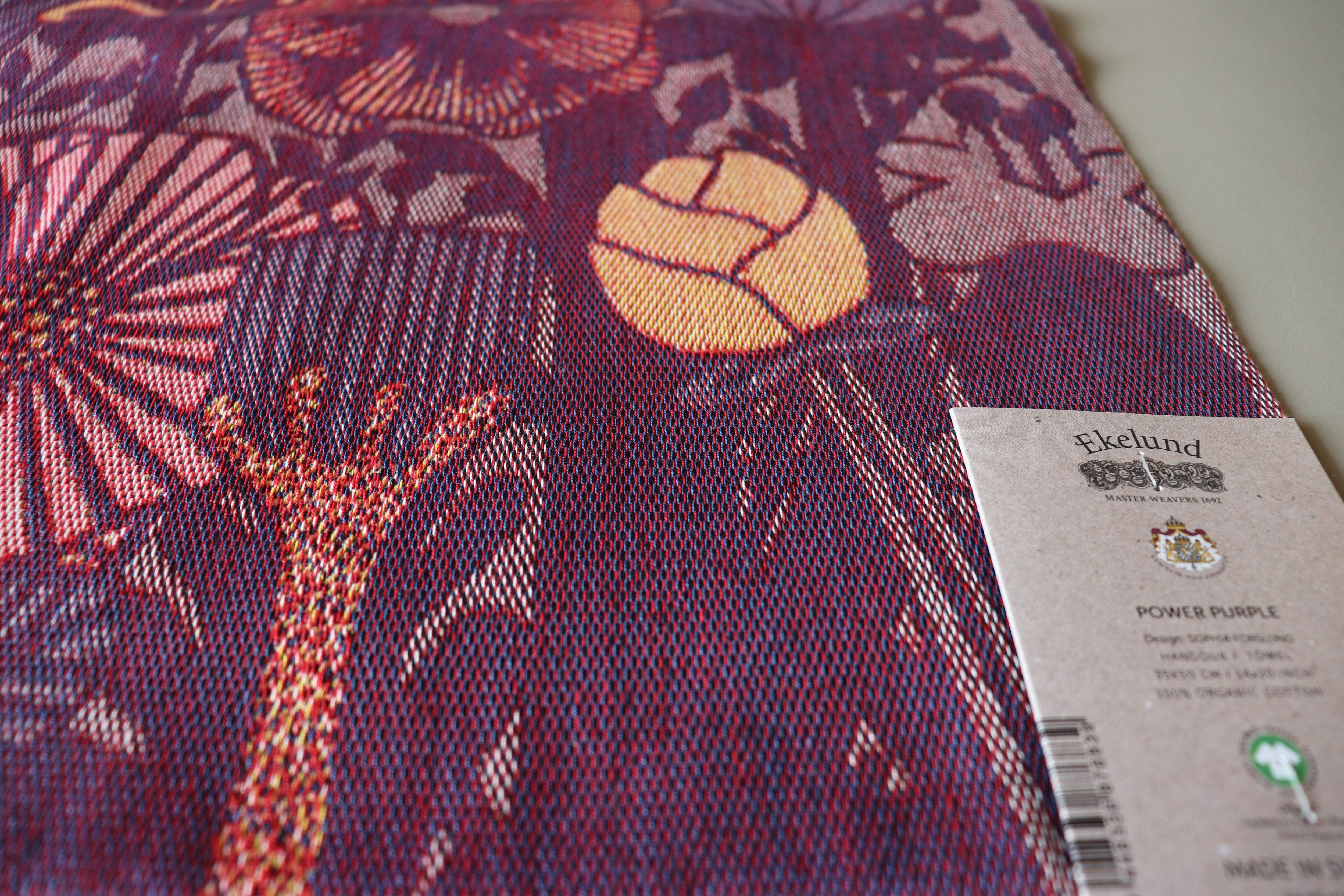 Ekelund/エーケルンド タオル 35cm×50cm Power Purple | Linnel Home