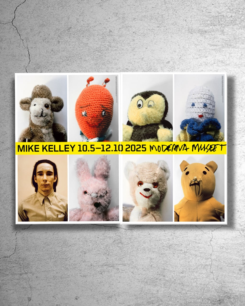 現代美術家 『マイク・ケリー Mike Kelley』2024年スウェーデンでの個展ポスター