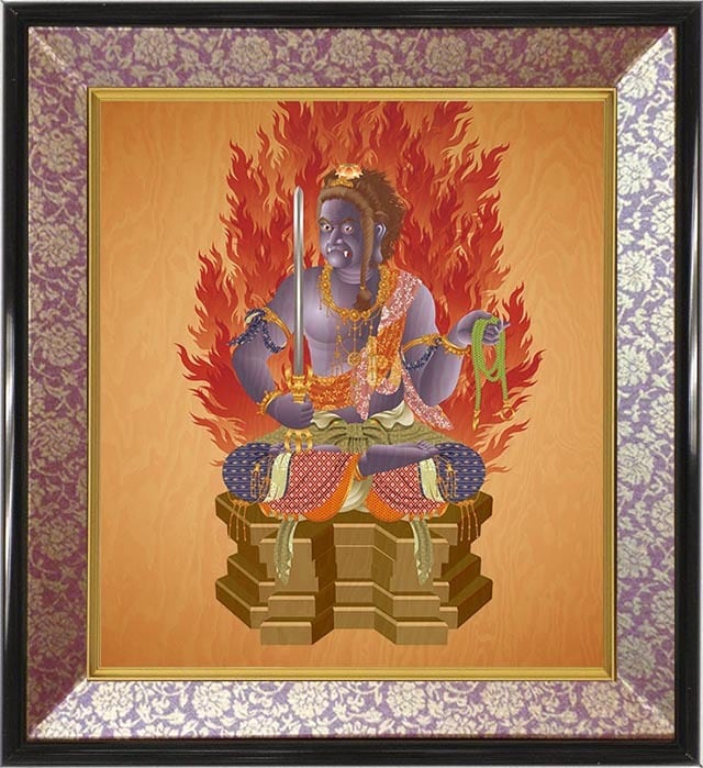 薬師如来（色紙額） | 復興菩薩とデジタルアート仏画〜松井光雲