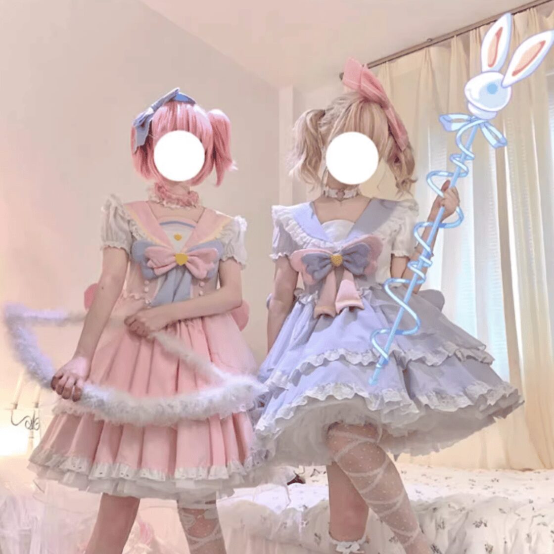 ゴスロリファッション 通販 With U ワンピース キラキラ リボン