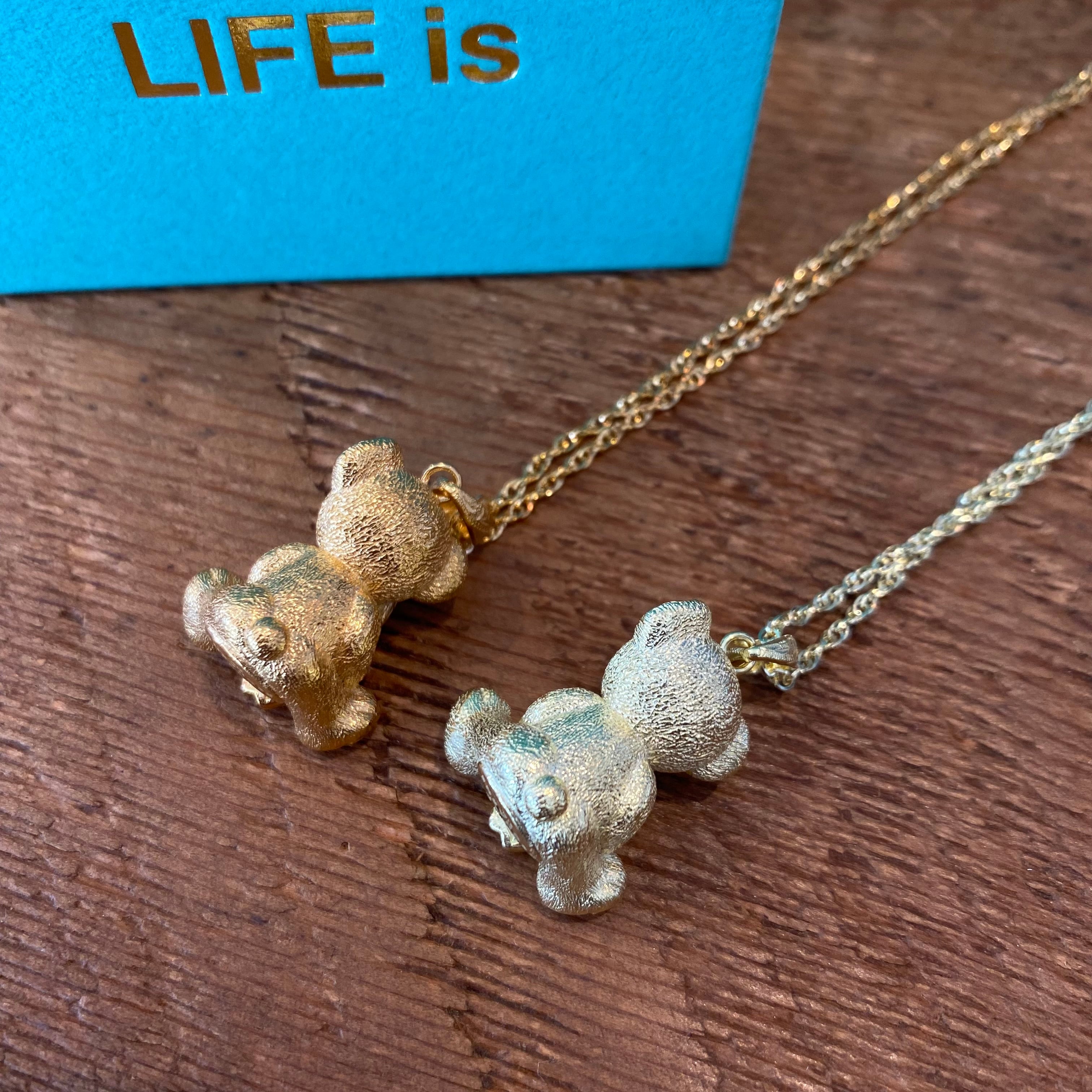 ★4th anniversary ★Hawaiian bear jewelry 【gold,pinkgold,greengold】￥9,000(￥9,900)