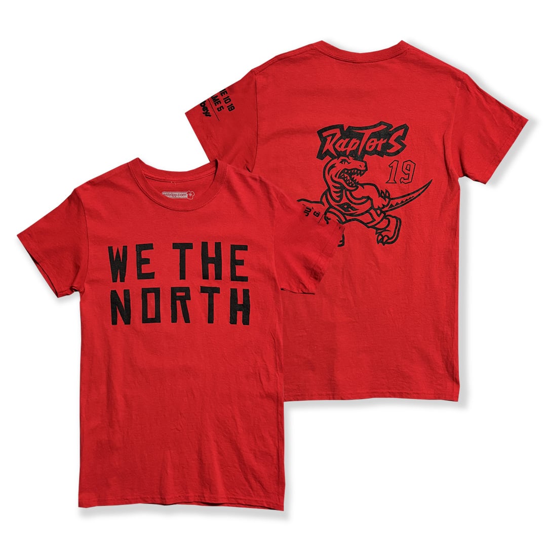 Toronto Raptors -WE THE NORTH- Printed T-Shirt. entripy | am3:41