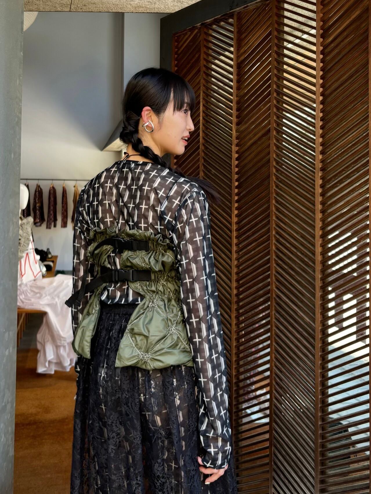 24AW】FUMIE TANAKA フミエタナカ / sheer print long tee | TRENT 